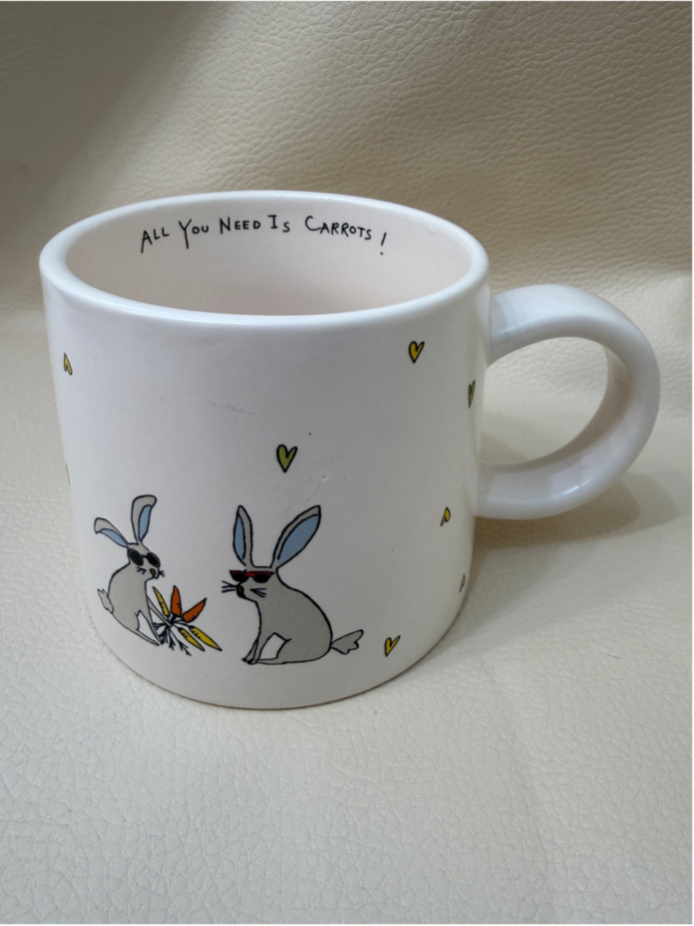Jack’s Carrots Magenta Mug All You Need Is Carrots Bunny Rabbit Easter 16 oz